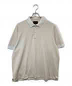 BRIEFINGブリーフィング）の古着「CE LOGO TAPE POLO RELAXED（シーイー ロゴテープ リラックスポロ）BRG241M18 / 半袖ポロシャツ」｜ベージュ