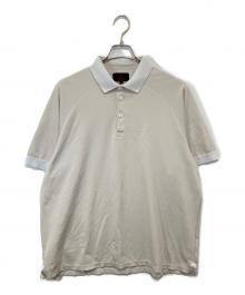 BRIEFING（ブリーフィング）の古着「CE LOGO TAPE POLO RELAXED（シーイー ロゴテープ リラックスポロ）BRG241M18 / 半袖ポロシャツ」｜ベージュ