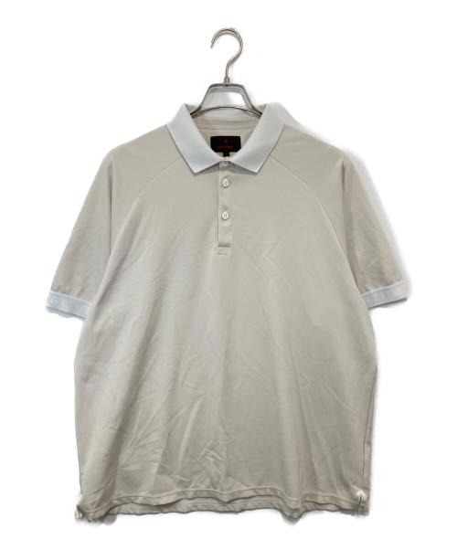 BRIEFING（ブリーフィング）BRIEFING (ブリーフィング) CE LOGO TAPE POLO RELAXED（シーイー ロゴテープ リラックスポロ）BRG241M18 / 半袖ポロシャツ ベージュ サイズ:XLの古着・服飾アイテム