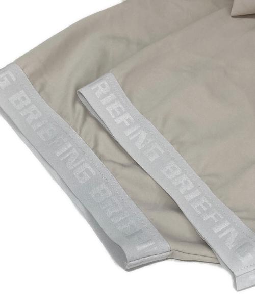 BRIEFING（ブリーフィング）BRIEFING (ブリーフィング) CE LOGO TAPE POLO RELAXED（シーイー ロゴテープ リラックスポロ）BRG241M18 / 半袖ポロシャツ ベージュ サイズ:XLの古着・服飾アイテム
