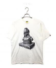A BATHING APE×NEIGHBORHOOD（アベイシングエイプ×ネイバーフッド）の古着「BAPE GALLERY NEIGHBORHOOD TEE（べイプギャラリーネイバーフッドTシャツ）」｜ホワイト