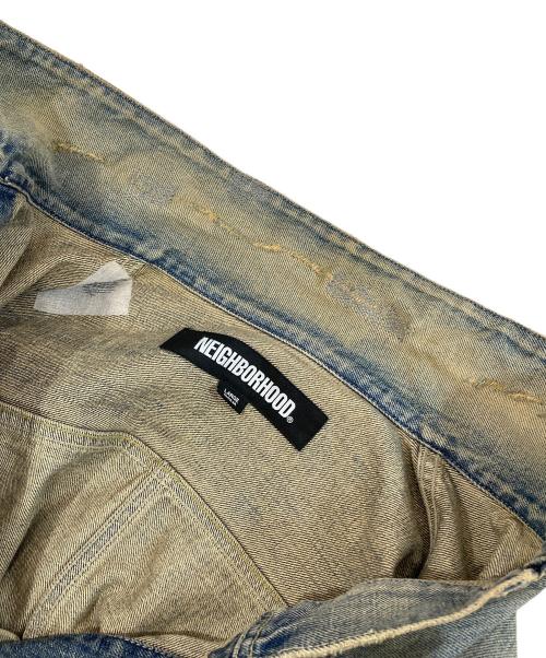 NEIGHBORHOOD（ネイバーフッド）NEIGHBORHOOD (ネイバーフッド) 24SS SAVAGE DENIM TYPE-1 JACKET（サベージ デニム タイプ1 ジャケット）/ デニム トラッカージャケット　241XBNH-JKM01 インディゴ サイズ:Lの古着・服飾アイテム