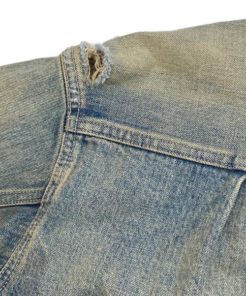 NEIGHBORHOOD（ネイバーフッド）NEIGHBORHOOD (ネイバーフッド) 24SS SAVAGE DENIM TYPE-1 JACKET（サベージ デニム タイプ1 ジャケット）/ デニム トラッカージャケット　241XBNH-JKM01 インディゴ サイズ:Lの古着・服飾アイテム