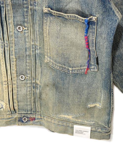 NEIGHBORHOOD（ネイバーフッド）NEIGHBORHOOD (ネイバーフッド) 24SS SAVAGE DENIM TYPE-1 JACKET（サベージ デニム タイプ1 ジャケット）/ デニム トラッカージャケット　241XBNH-JKM01 インディゴ サイズ:Lの古着・服飾アイテム