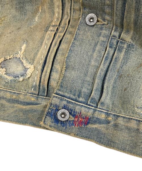 NEIGHBORHOOD（ネイバーフッド）NEIGHBORHOOD (ネイバーフッド) 24SS SAVAGE DENIM TYPE-1 JACKET（サベージ デニム タイプ1 ジャケット）/ デニム トラッカージャケット　241XBNH-JKM01 インディゴ サイズ:Lの古着・服飾アイテム