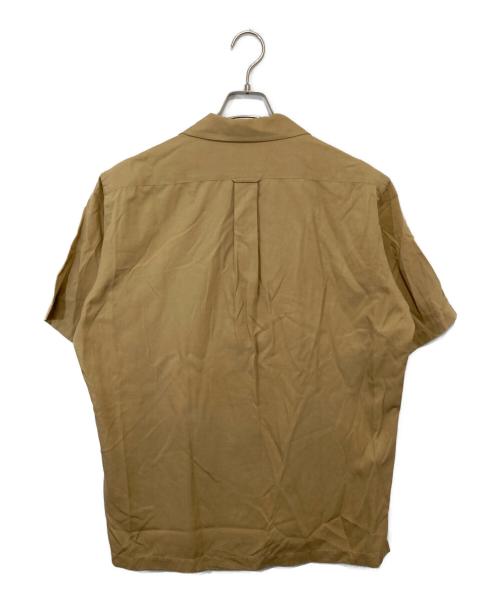 POLO RALPH LAUREN（ポロ・ラルフローレン）POLO RALPH LAUREN (ポロ・ラルフローレン) 90’s CALDWELL(コールドウェル) / シルクコットンオープンカラーシャツ ブラウン サイズ:Mの古着・服飾アイテム
