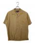 POLO RALPH LAUREN（ポロ・ラルフローレン）の古着「90’s CALDWELL(コールドウェル) / シルクコットンオープンカラーシャツ」｜ブラウン