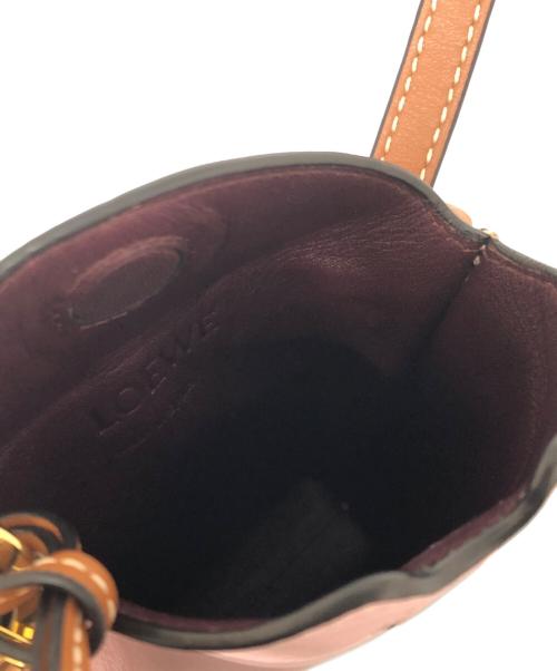 LOEWE（ロエベ）LOEWE (ロエベ) ゲートポケットショルダーバッグ ピンクの古着・服飾アイテム