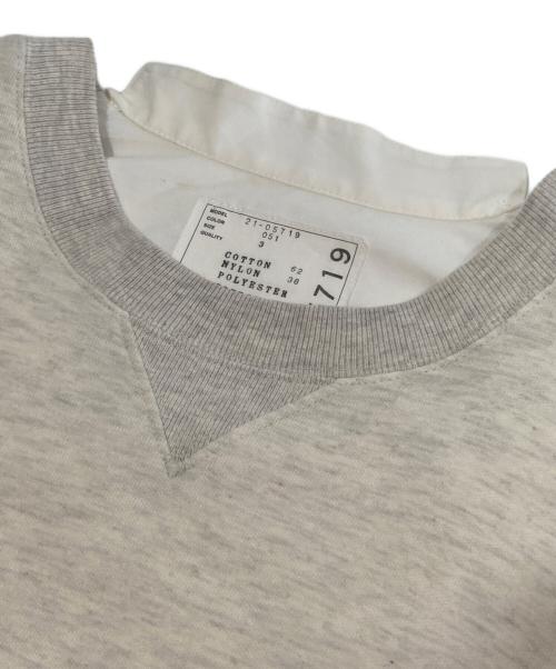 sacai（サカイ）sacai (サカイ) ドッキングプリーツシャツワンピース 21-05719 アイボリー サイズ:3の古着・服飾アイテム