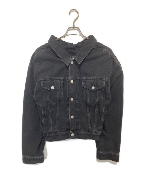BALENCIAGA（バレンシアガ）BALENCIAGA (バレンシアガ) 16AW スウィング デニム ジャケット 458106 ブラック サイズ:36の古着・服飾アイテム