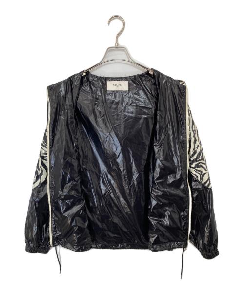 CELINE（セリーヌ）CELINE (セリーヌ) ゼブラルックルーズカットジャケッ / ナイロンジャケット  2W537260Q ブラック サイズ:44の古着・服飾アイテム