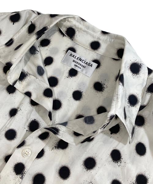BALENCIAGA（バレンシアガ）BALENCIAGA (バレンシアガ) WARDROBE コクーンシルエット シャツ　642251 ホワイト サイズ:36の古着・服飾アイテム