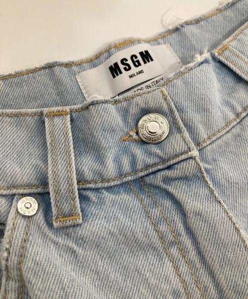 MSGM（エムエスジーエム）MSGM (エムエスジーエム) クラッシュデニムパンツ インディゴ サイズ:40の古着・服飾アイテム