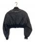 ALEXANDER WANG (アレキサンダー・ワン) ロゴプリント クロップドボンバージャケット ブラック サイズ:XS：23000円