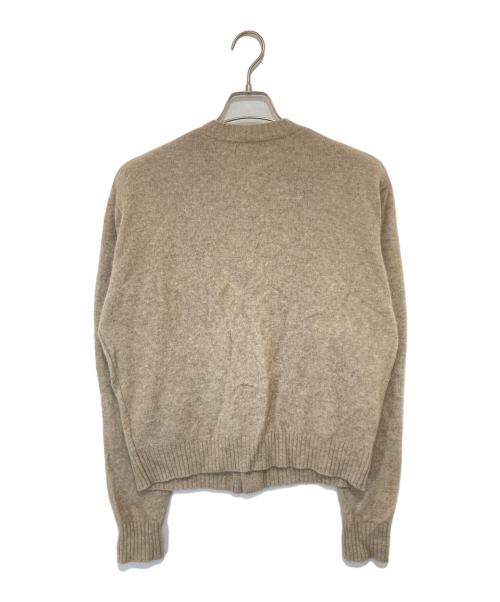 masu（エムエーエスユー）masu (エムエーエスユー) 24AW ANGEL EMBROIDERED CARDIGAN（エンジェルエンブロイダリーカーディガン）　MPFW-KN0124 ブラウン サイズ:46の古着・服飾アイテム