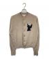 masu（エムエーエスユー）の古着「24AW ANGEL EMBROIDERED CARDIGAN（エンジェルエンブロイダリーカーディガン）　MPFW-KN0124」｜ブラウン