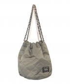 PORTER×NEXUSVIIポーター×ネクサスセブン）の古着「キルティング チェーン巾着バッグ」｜カーキ