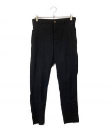 Vivienne Westwood man（ヴィヴィアン ウェストウッド マン）の古着「モヘヤ混ウールスラックス　MOHAIR BLEND WOOL SLACKS 4445-1713」｜ブラック