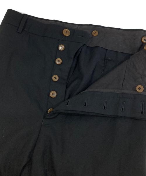 Vivienne Westwood man（ヴィヴィアン ウェストウッド マン）Vivienne Westwood man (ヴィヴィアン ウェストウッド マン) モヘヤ混ウールスラックス　MOHAIR BLEND WOOL SLACKS 4445-1713 ブラック サイズ:46の古着・服飾アイテム