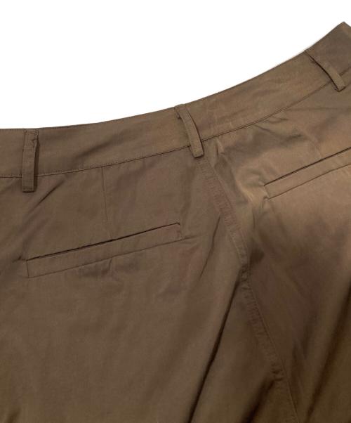 FFFPOSTALSERVICE（トリプルエフポスタルサービス）FFFPOSTALSERVICE (トリプルエフポスタルサービス) ジップデザインワイドパンツ ブラウン サイズ:Sの古着・服飾アイテム