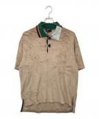 KOLORカラー）の古着「22SS POLO SHIRT（ポロシャツ）22SCM-T09204 / パイル地ポロシャツ」｜ブラウン