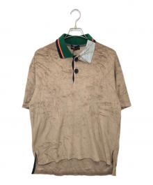 KOLOR（カラー）の古着「22SS POLO SHIRT（ポロシャツ）22SCM-T09204 / パイル地ポロシャツ」｜ブラウン