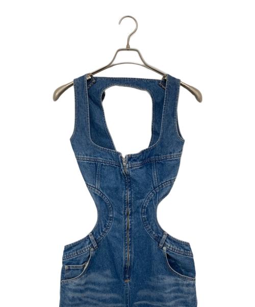 FETICO（フェティコ）FETICO (フェティコ) SQUARE-NECK BUSTIER DENIM DRESS(ビスチェデニムドレス) FTC242-0803 インディゴ サイズ:1の古着・服飾アイテム