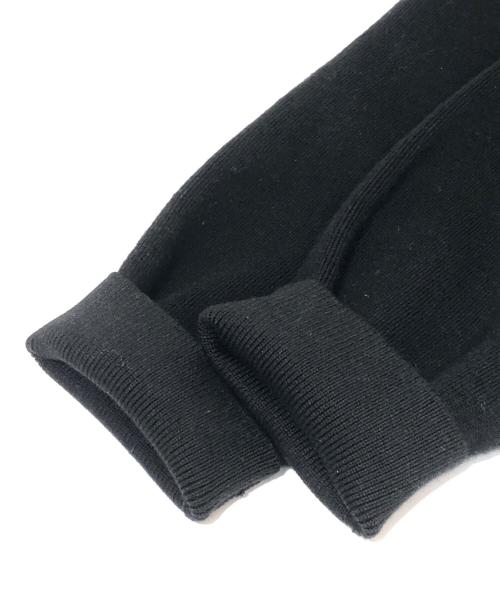 CABAN（キャバン）CABAN (キャバン) コットンカシミヤ パールロゴポロカーディガン　39-02-44-02001 ブラック サイズ:Fの古着・服飾アイテム