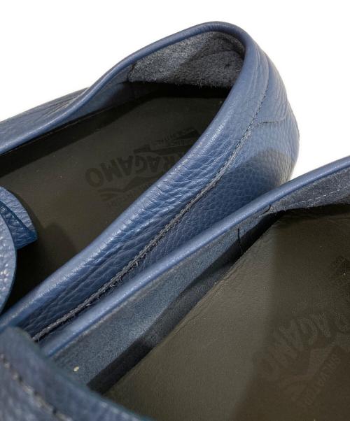 Salvatore Ferragamo（サルヴァトーレ フェラガモ）Salvatore Ferragamo (サルヴァトーレ フェラガモ) ガンチーニ ドライビングシューズ 31118 ブルー サイズ: 9.5EEの古着・服飾アイテム