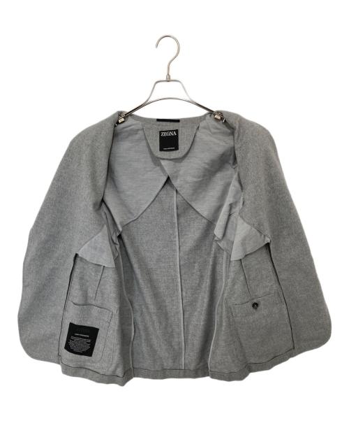ZEGNA（ゼニア）ZEGNA (ゼニア) グレーメランジュ Oasi Cashmere 2Bテーラードジャケット　UAC46 SDF 300 グレー サイズ:50の古着・服飾アイテム