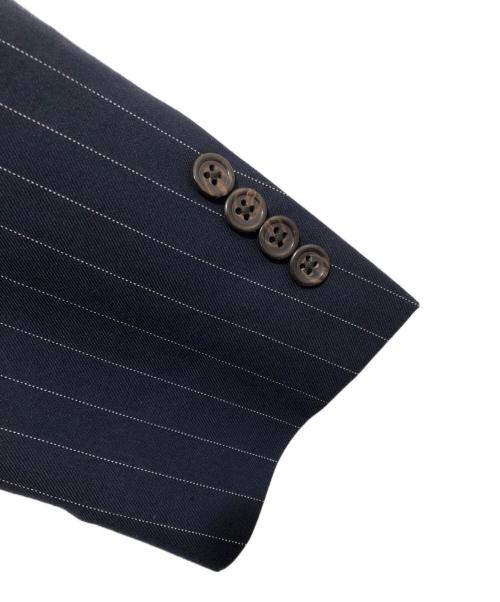 POLO RALPH LAUREN（ポロ・ラルフローレン）POLO RALPH LAUREN (ポロ・ラルフローレン) ピンストライプ 2Bテーラードジャケット　STRIPE TAILORED JACKET　0200013615 ネイビー サイズ:40Sの古着・服飾アイテム