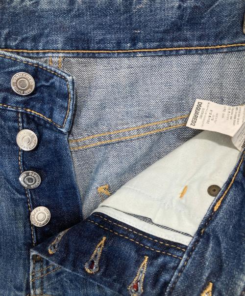 DSQUARED2（ディースクエアード）DSQUARED2 (ディースクエアード) DIRTY VINTAGE WASH TIDY BIKER JEAN　ダーティーヴィンテージウォッシュティディーバイカージーン　S74LA0896 インディゴ サイズ:42の古着・服飾アイテム