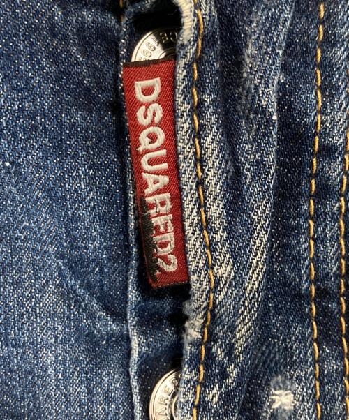 DSQUARED2（ディースクエアード）DSQUARED2 (ディースクエアード) DIRTY VINTAGE WASH TIDY BIKER JEAN　ダーティーヴィンテージウォッシュティディーバイカージーン　S74LA0896 インディゴ サイズ:42の古着・服飾アイテム