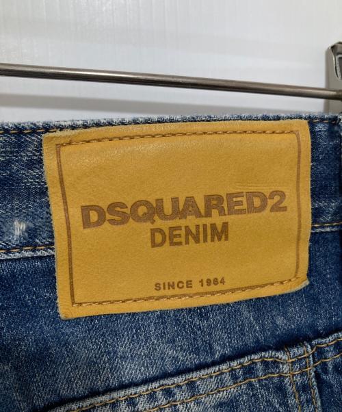 DSQUARED2（ディースクエアード）DSQUARED2 (ディースクエアード) DIRTY VINTAGE WASH TIDY BIKER JEAN　ダーティーヴィンテージウォッシュティディーバイカージーン　S74LA0896 インディゴ サイズ:42の古着・服飾アイテム