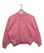 ALEXANDER WANGアレキサンダー・ワン）の古着「New York Logo Crew Sweater ニューヨーク ロゴ クルー セーター UKC1231057」｜ピンク