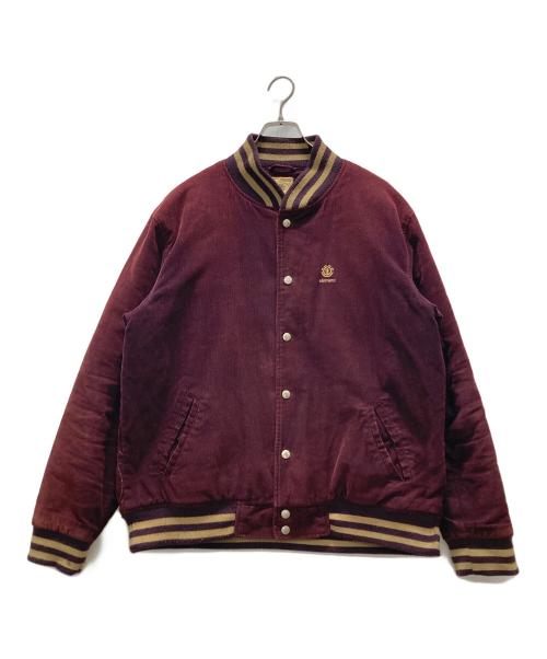 ELEMENT（エレメント）ELEMENT (エレメント) コーデュロイスタジャン レッド サイズ:Lの古着・服飾アイテム