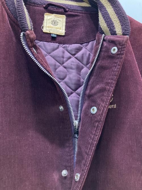 ELEMENT（エレメント）ELEMENT (エレメント) コーデュロイスタジャン レッド サイズ:Lの古着・服飾アイテム
