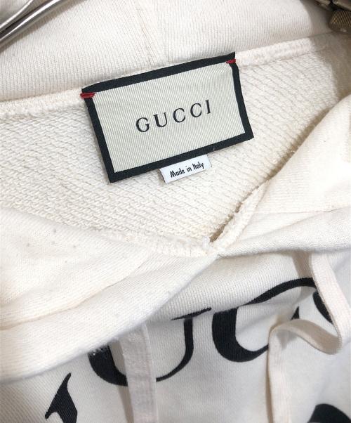 GUCCI（グッチ）GUCCI (グッチ) インターロッキングGプリントパーカー　475374 ベージュ サイズ:Mの古着・服飾アイテム