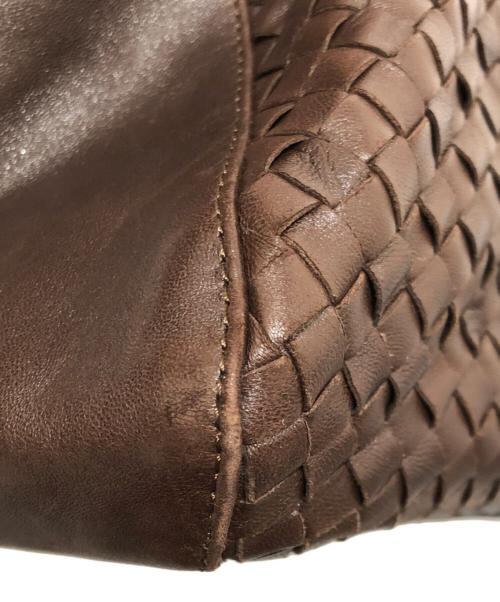 BOTTEGA VENETA（ボッテガベネタ）BOTTEGA VENETA (ボッテガベネタ) イントレチャート レザーボストンバッグ　10100101319CHO ブラウンの古着・服飾アイテム