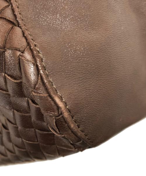 BOTTEGA VENETA（ボッテガベネタ）BOTTEGA VENETA (ボッテガベネタ) イントレチャート レザーボストンバッグ　10100101319CHO ブラウンの古着・服飾アイテム