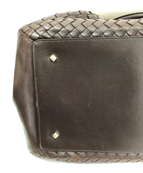 BOTTEGA VENETA（ボッテガベネタ）BOTTEGA VENETA (ボッテガベネタ) イントレチャート レザーボストンバッグ　10100101319CHO ブラウンの古着・服飾アイテム