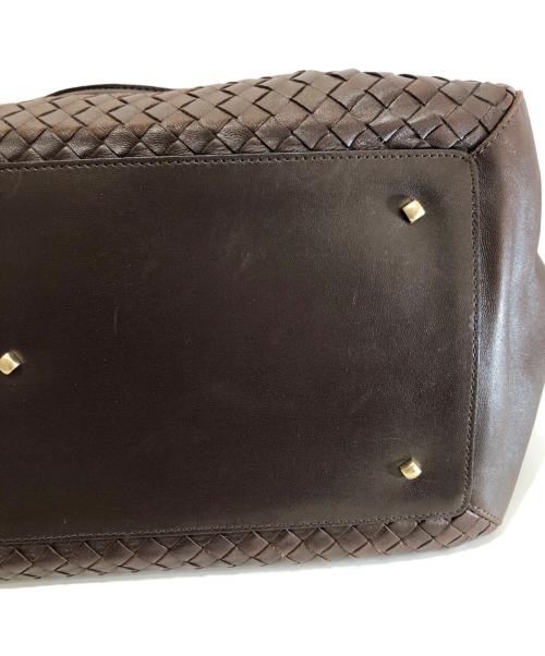 BOTTEGA VENETA（ボッテガベネタ）BOTTEGA VENETA (ボッテガベネタ) イントレチャート レザーボストンバッグ　10100101319CHO ブラウンの古着・服飾アイテム