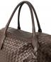 中古・古着 BOTTEGA VENETA (ボッテガベネタ) イントレチャート レザーボストンバッグ　10100101319CHO ブラウン：70000円