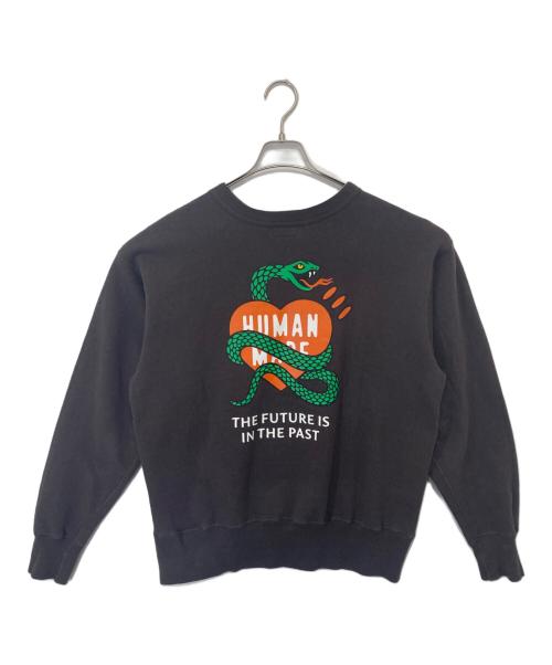 HUMAN MADE（ヒューマンメイド）HUMAN MADE (ヒューマンメイド) TSURIAMI SWEATSHIRT 24AW ブラウン サイズ:Lの古着・服飾アイテム
