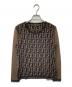 FENDI（フェンディ）の古着「オールドズッカ柄クルーネックニット　9164」｜ブラウン