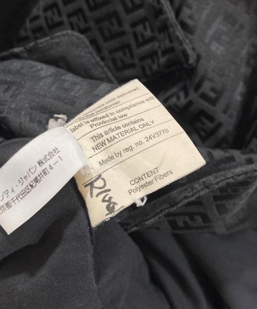 FENDI（フェンディ）FENDI (フェンディ) ズッカ柄トレンチコート ブラック サイズ:40の古着・服飾アイテム
