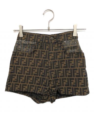 中古・古着通販】FENDI (フェンディ) ズッカ柄ショートパンツ ブラウン