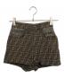 FENDI（フェンディ）の古着「ズッカ柄ショートパンツ」｜ブラウン