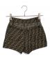 FENDI (フェンディ) ズッカ柄ショートパンツ ブラウン サイズ:38：22000円