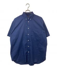 DAIWA PIER39（ダイワ ピア39）の古着「TECH REGULAR COLLAR SHIRT L/S GRAPH PLAID(テックレギュラーカラーシャツ) BE-84024 / ボタンダウンシャツ」｜ネイビー